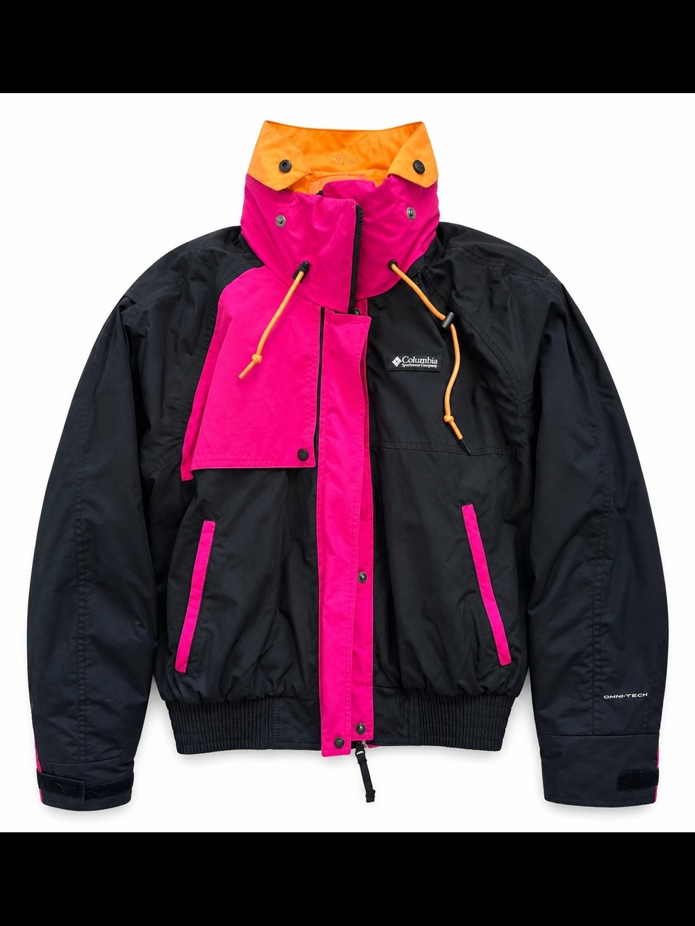 Columbia Black Jacket with Pink Trim